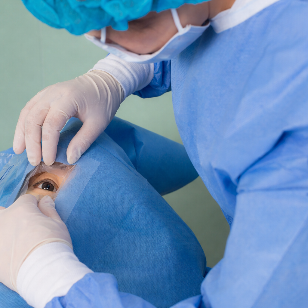 Campo fenestrado oftálmico